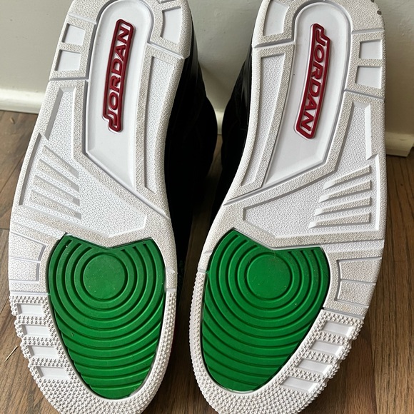 Jordan Spiz’ike Black Varsity Red Green Shoes - Picture 7 of 11